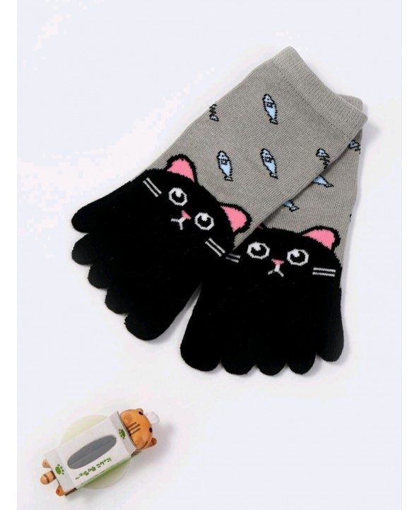 Детски чорапи с пръсти котка